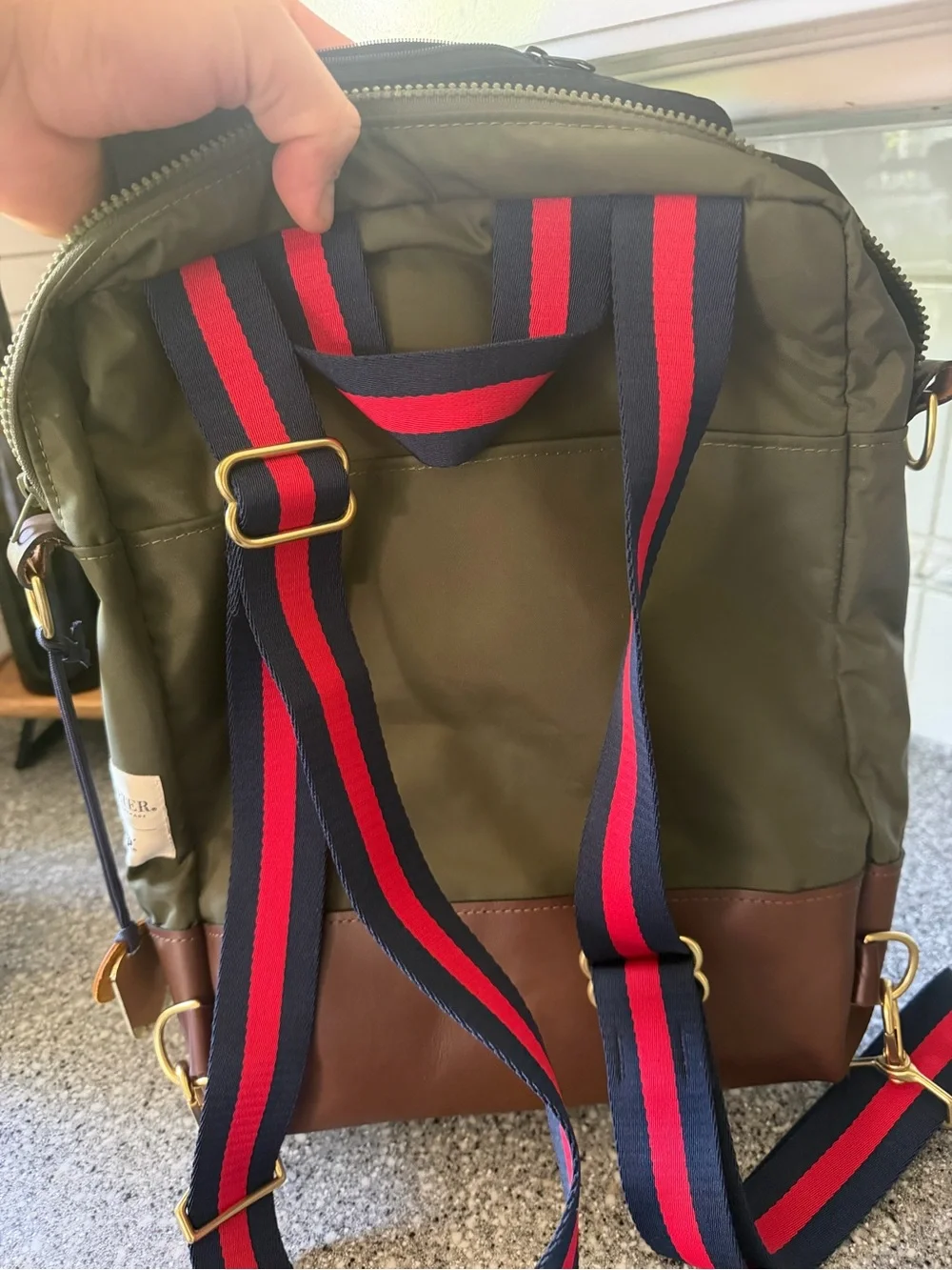 R. Riveter Jeep Collab Men's Olive Green and Brown Handmade
